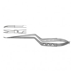 Micro Scissor Curved - Bayonet Shaped Stainless Steel, 18.5 cm - 7 1/4"